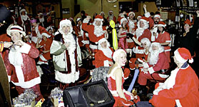 Silvertone Santas